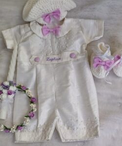 BD103-Raw Silk Romper