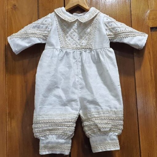 BD104-Raw Silk Romper