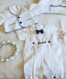 BD13-Linen Romper & Blazer