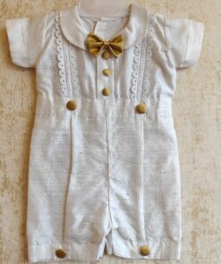 BD112-Raw Silk Romper