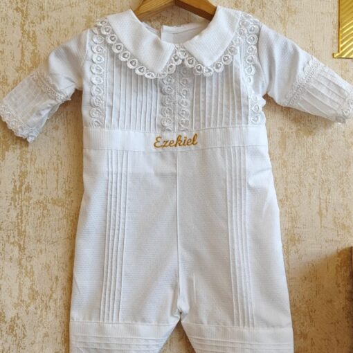 BD113-Cotton Romper with Name