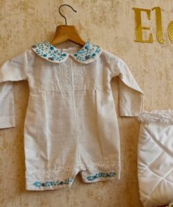 BD114-Raw Silk Romper