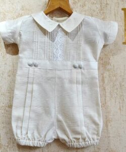 BD115-Raw Silk Romper
