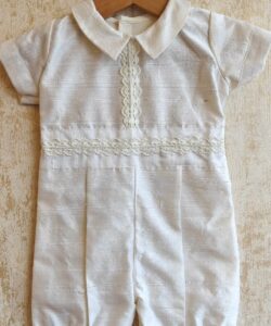 BD116-Raw Silk Romper