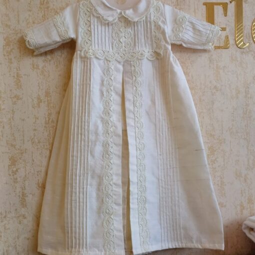 BD118-Raw Silk Pope Romper