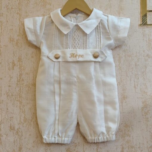 BD128-Raw Silk Romper