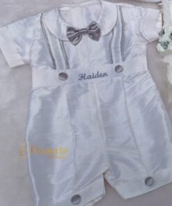 BD22-Raw Silk Romper
