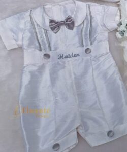 BD22-Raw Silk Romper