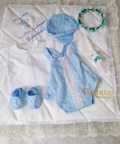 BD47-Linen Shirt & Dungaree