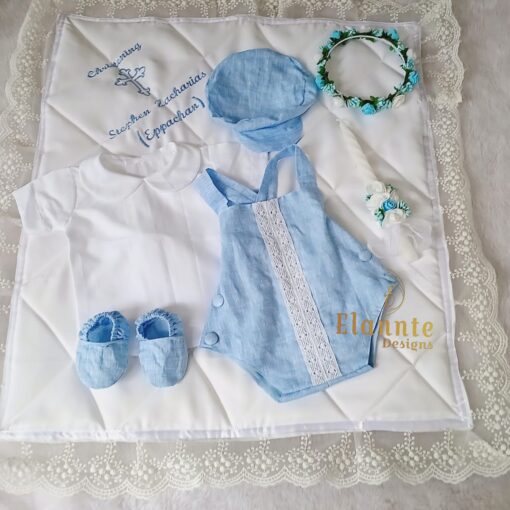 BD47-Linen Shirt & Dungaree