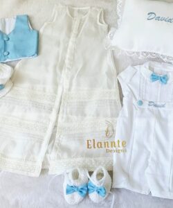 BD55-Cotton Romper, Shrug & Vest