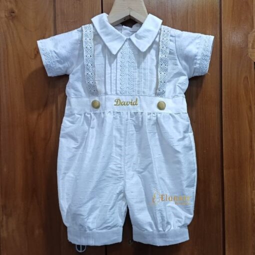 BD78-Raw Silk Romper