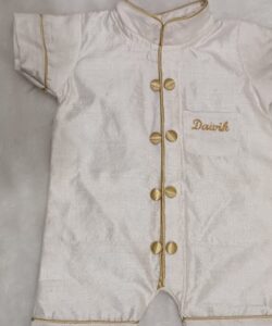 BD94-Raw Silk Romper