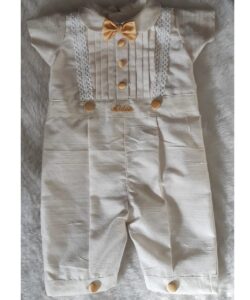 BD95-Raw Silk Romper