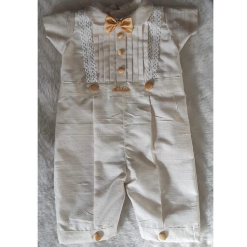 BD95-Raw Silk Romper