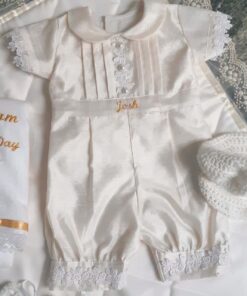 BD100-Raw Silk Romper