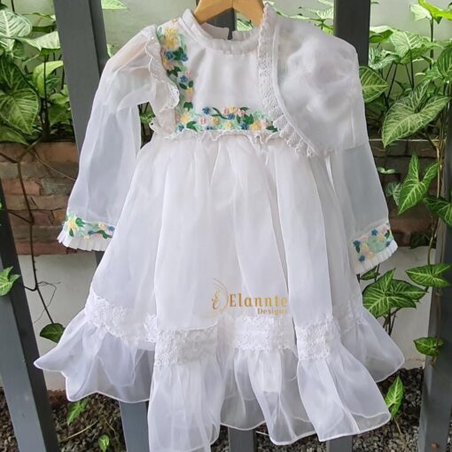 GD8-Organza Frock - Handwork
