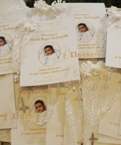 Thanks Card-Large With Rosary