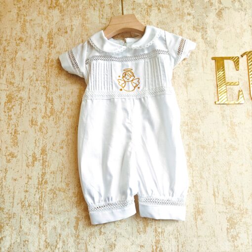 BD141-Cotton Romper with Embroidery