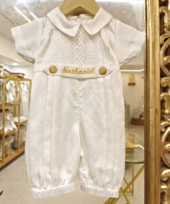 BD133-Linen Satin Romper