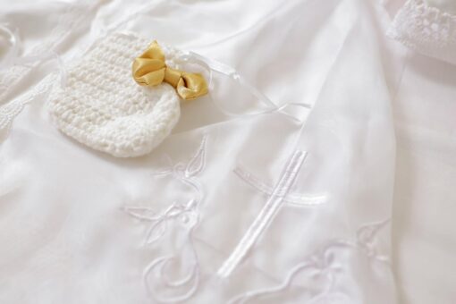 BD153-Cotton Romper with Embroided Shrug - Image 3