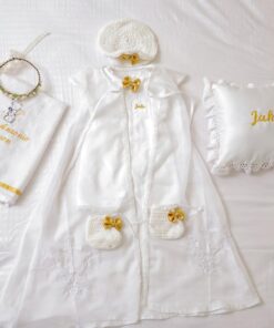 BD153-Cotton Romper with Embroided Shrug