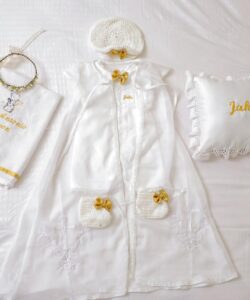 BD153-Cotton Romper with Embroided Shrug