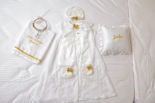 BD153-Cotton Romper with Embroided Shrug