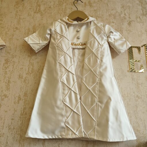 BD131-Satin Romper with Shrug