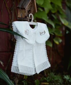 BD136-Cotton Romper with Shrug