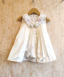 GD161-Hand Embroidered Satin Frock