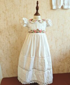 GD133-Pure Silk Embroidered Frock