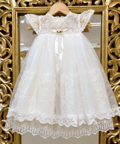GD156-Net Hand Embroidered Frock