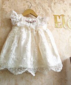 GD156-Net Hand Embroidered Frock