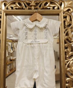 BD164-Raw Silk Romper