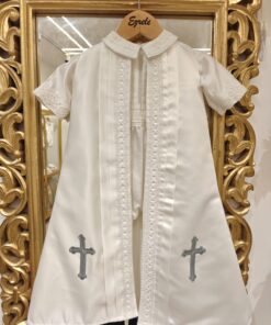 BD167-Satin Romper with Shrug