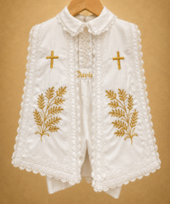 BD179-Cotton Romper with Shrug
