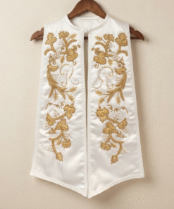 BD181-Satin Hand Embroidered Shrug