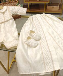 BD182-Raw Silk Romper with Shrug