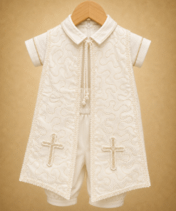 BD184-Pure Silk Romper with Hand Embroidered Shrug