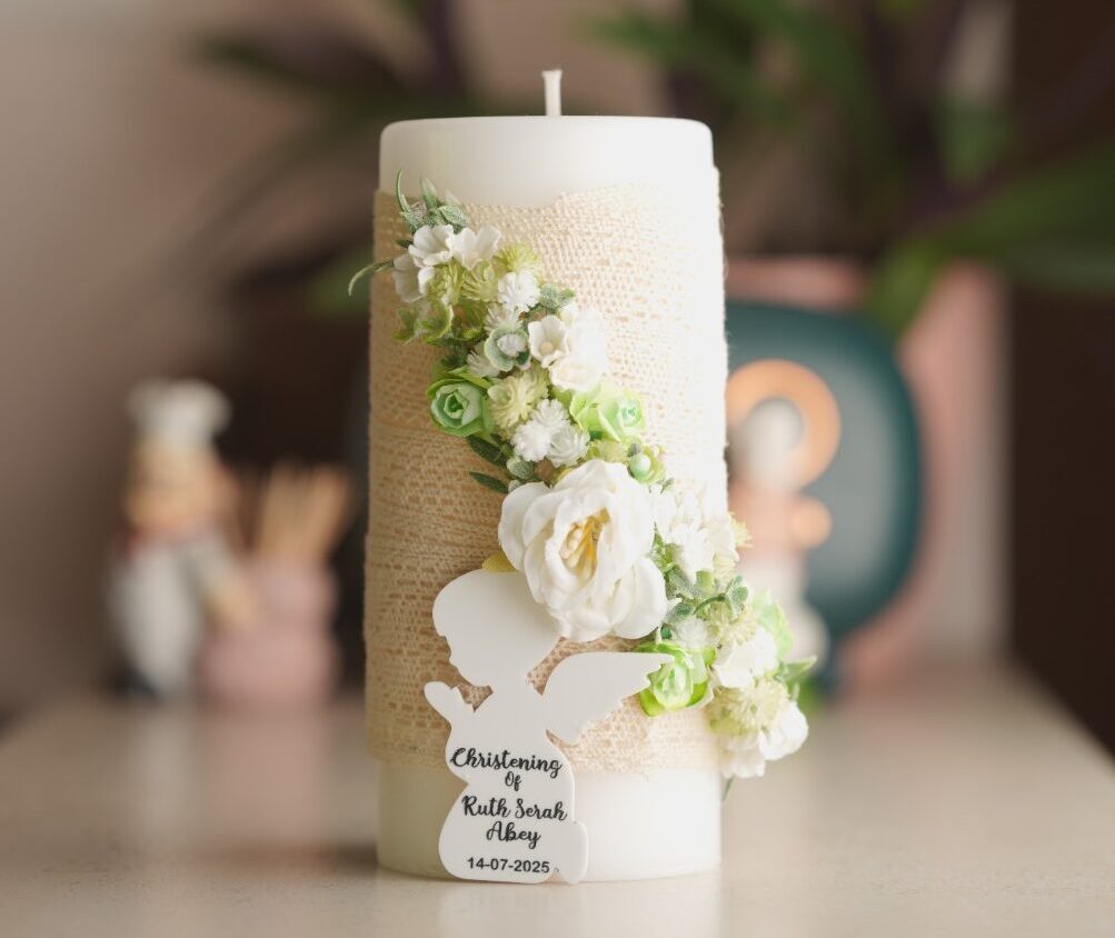 AC11-Pillar Candle with Angel