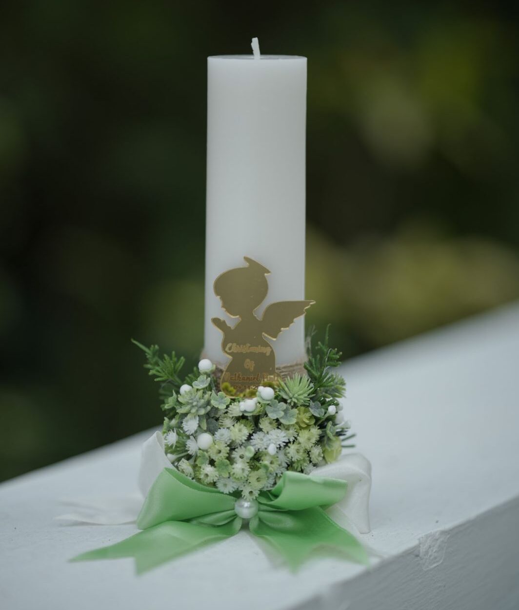 AC12-Pillar Candle with Angel