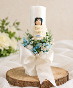 AC13-Pillar Candle with Angel
