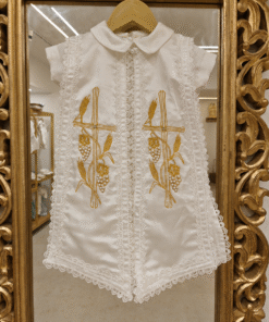 BD190-Linen Satin Shrug with Plain Romper