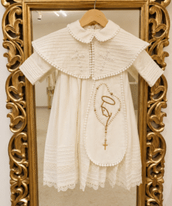 BD191-Linen Satin Cape with Inner Dress