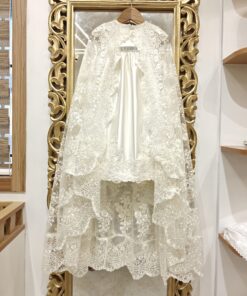 GD205-Satin Frock with Cape