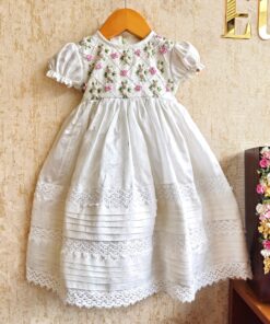 GD207-Raw Silk Frock
