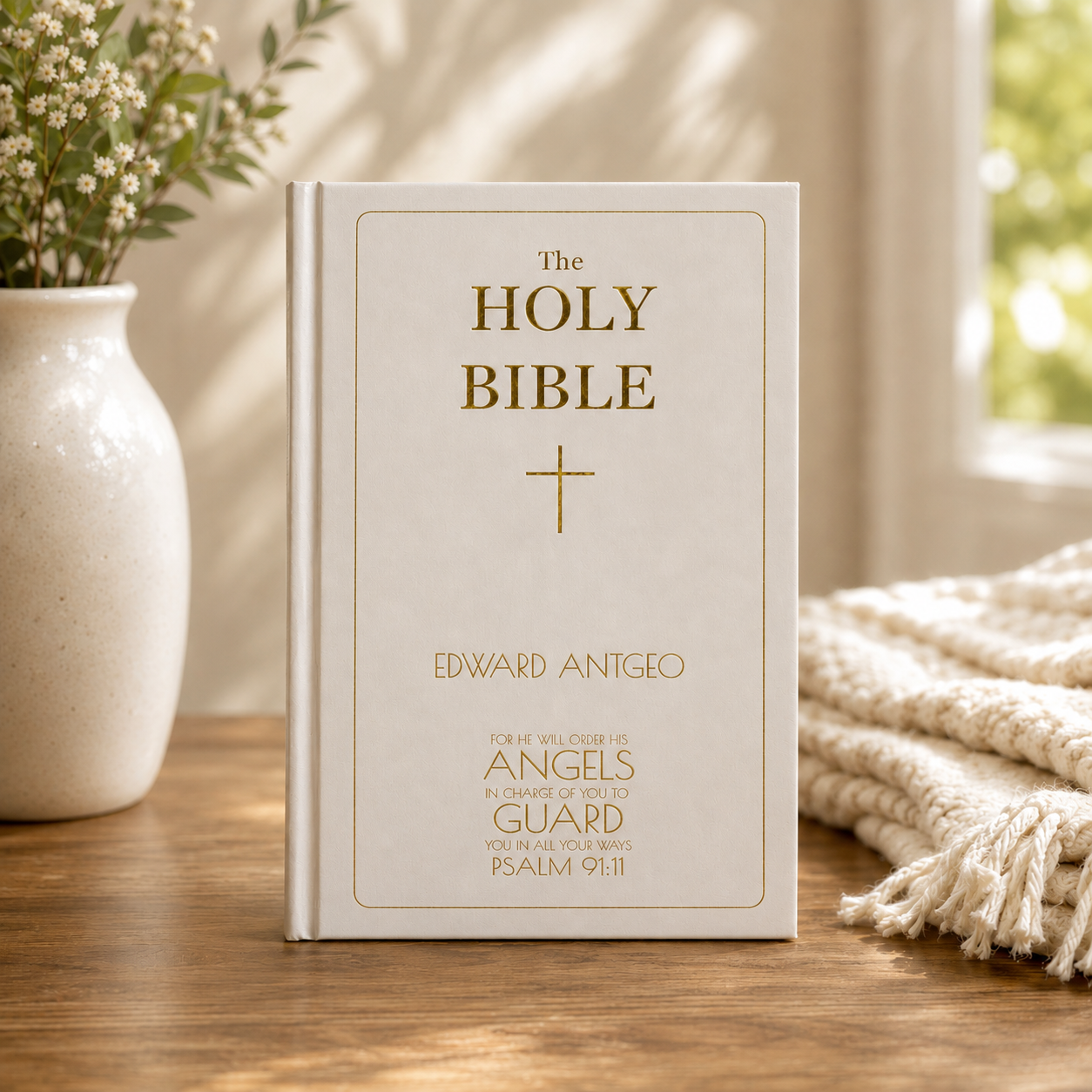 Bible with Gold Embossed Cover
